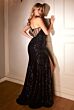 LaDivine CH126 Front Cutout Corset Back Dress