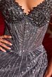 LaDivine J903 Sweetheart Neckline Embellished Dress