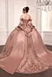 LaDivine 15745 Satin Back Bow Corset Bodice Vestido XV