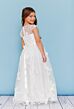 Rosebud Fashions 5137 Floral Appliques Flower Girl Dress