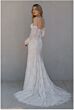 Locket 16158 Claire Removable Sleeves Fit and Flare Wedding Dress