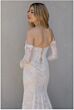 Locket 16158 Claire Removable Sleeves Fit and Flare Wedding Dress