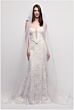 Locket 16158 Claire Removable Sleeves Fit and Flare Wedding Dress