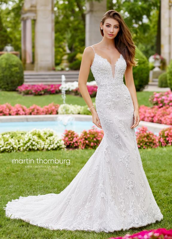 Martin Thornburg for Mon Cheri 118252 Pavane Scoop Back Wedding Dress