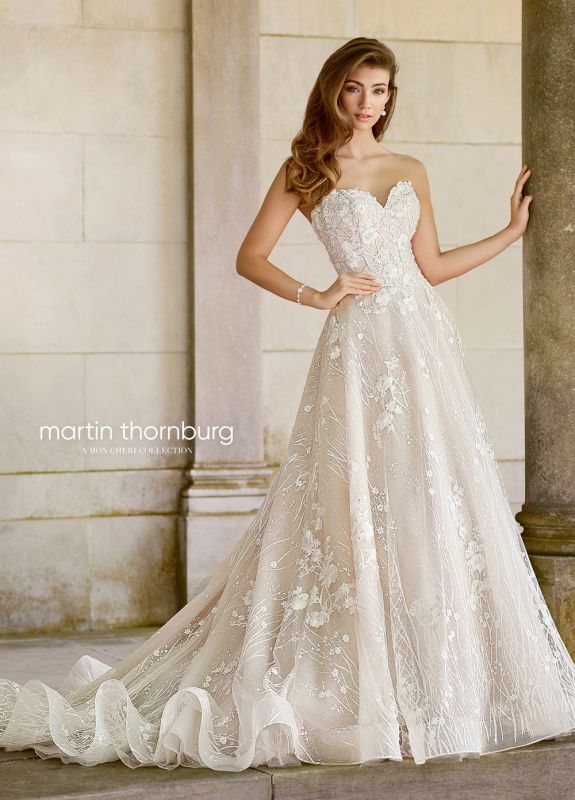 Martin Thornburg for Mon Cheri 118281 Coda Strapless Bridal Dress