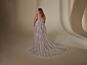 Mori Lee 3392 Lynette Sheer Top Plunging Neck Plus Size Wedding Dress