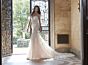 Mori Lee 4168 Paula Plunging Neck Petal Train Bridal Gown
