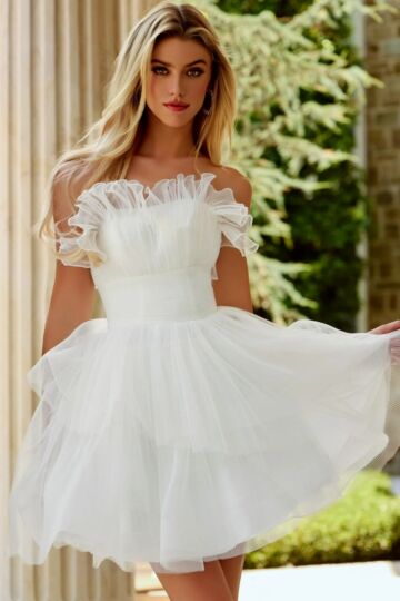 Jovani 42340 Crumbcatcher Neckline Bat Mitzvah Dress