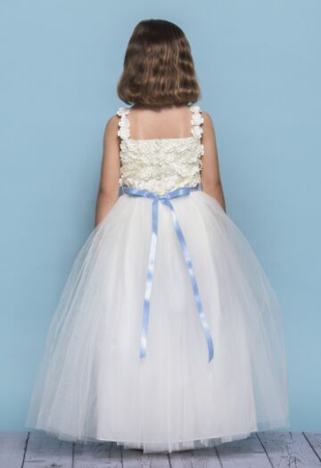 Rosebud 5131 Square Neck Flower Girl Dress