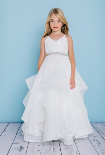 Rosebud 5132 Tiered Skirt Flower Girl Dress
