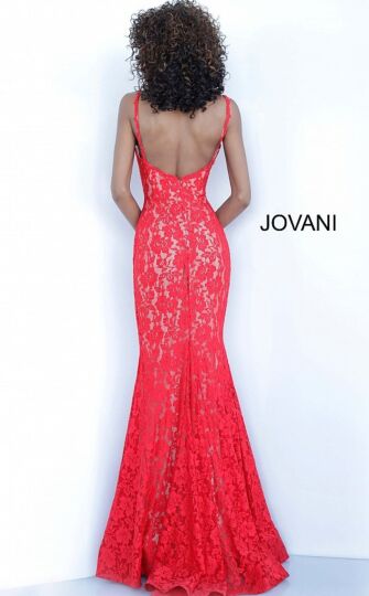 Jovani 68005 Beaded Lace Prom Dress