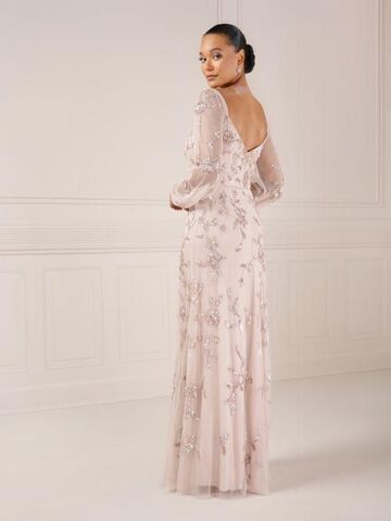 Adrianna Papell 40440 Bishop Sleeves Sweetheart Neck Dress - Stock Only