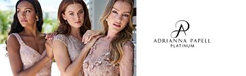 Adrianna Papell 40473 Cowl Back Illusion Sleeve Dress - Stock Only