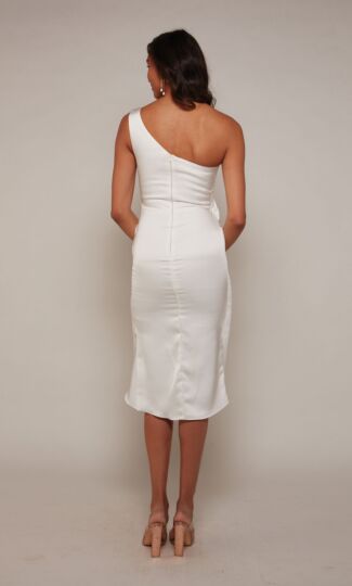 Alyce Paris 70038 Tulip Hem One-Shoulder Bridal Dress