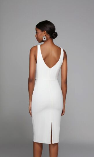 Alyce Paris 70010 Square Neck V-Back Dress