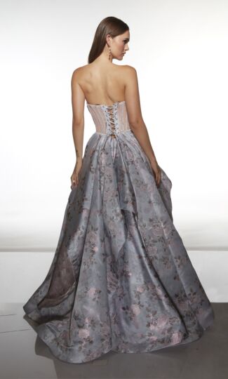 Alyce Paris 62051 Sweetheart Neck Sheer Corset Dress