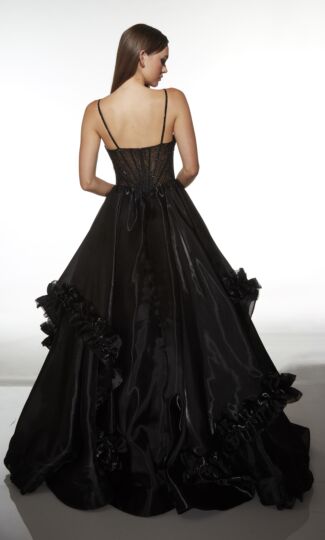 Alyce Paris 62107 Cutout Bodice Sweetheart Neck Dress