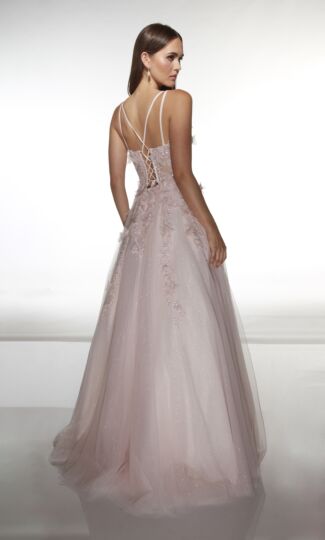 Alyce Paris 62203 Strappy Scoop Neck A-Line Dress
