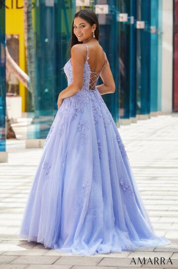 Amarra 88590 Spaghetti Straps Lace Corset Dress