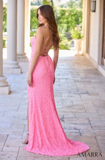 Amarra 94282 Scoop Neckline Sequin Dress