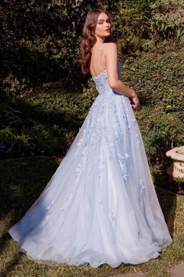 Andrea and Leo A1437 Leaf Lace Sheer Corset Dress