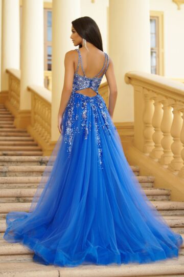 Ava Presley 28280 Cutout Back A-Line Dress