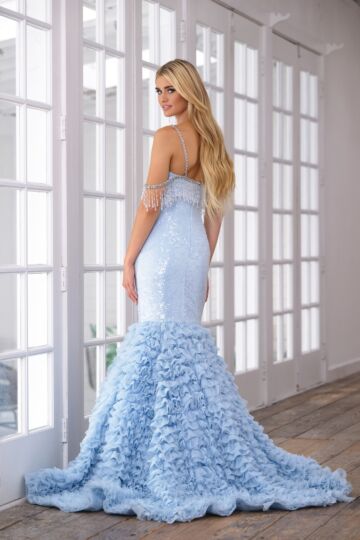 Ava Presley 28598 Cold-Shoulder Strap Mermaid Dress
