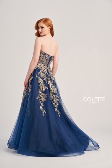 Colette CL5136 Strapless Sweetheart Floral Dress