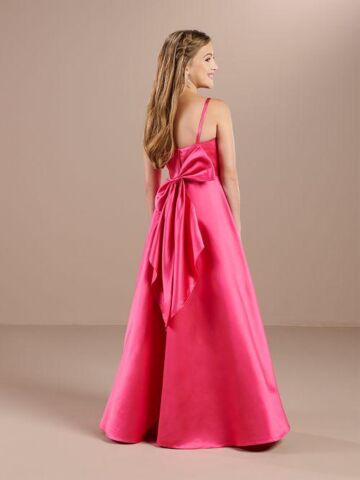 Christina Wu 32191 Bow Back Spaghetti Straps Junior Bridesmaid Dress