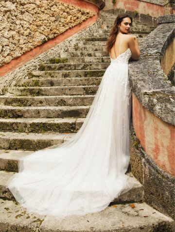 Christina Wu 15858 Open Back Spaghetti Straps Bridal Gown