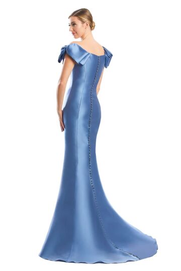 Alexander by Daymor 1773 Bow Straps Button Back Dress