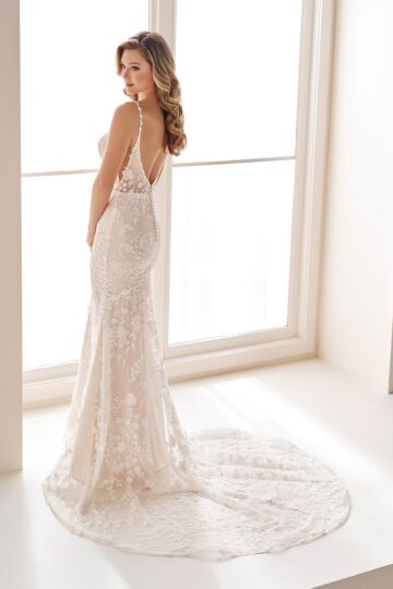 Enchanting by Mon Cheri E1010 Illusion Side Plunging Neck Bridal Gown