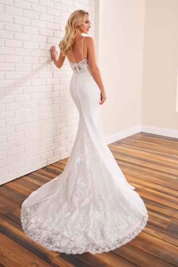 Enchanting by Mon Cheri 221163 Spaghetti Strap Wedding Dress