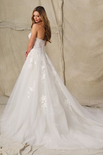 Enchanting by Mon Cheri E427 A-Line Strapless Tulle Bridal Gown