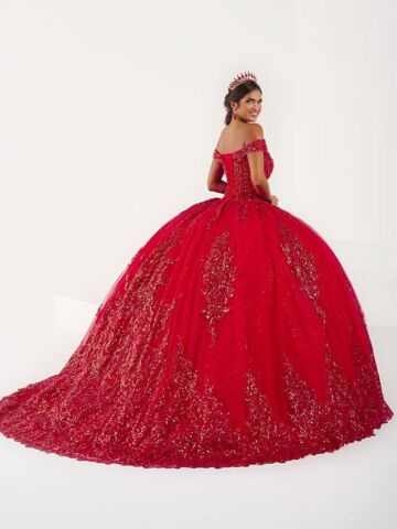 House of Wu 56501 Collared Sweetheart Neck Scalloped Hem Quince Dress