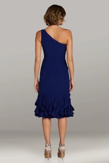 Gia Franco 12425 One Shoulder Ruffle Skirt Dress