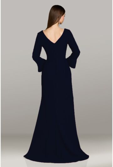 Gia Franco 12598 V-Neck Long Sleeve Slim Dress