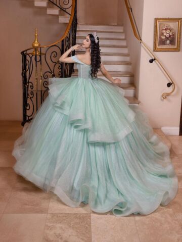 House of Wu 26103 Beaded Neck Removable Skirt Quinceanera Gown