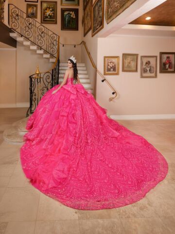 House of Wu 26113 Puff Sleeve Sweetheart Neck Sweet 16 Gown