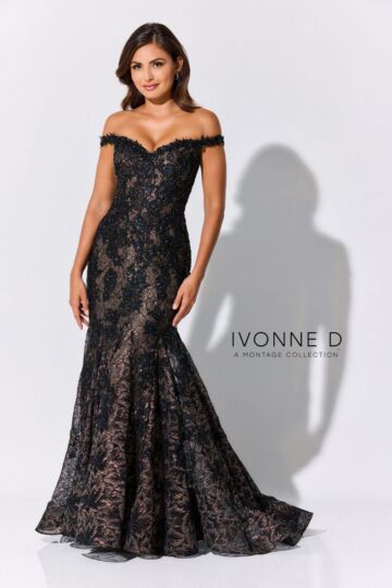 Ivonne D Exclusively for Mon Cheri ID323 Trumpet Silhouette Dress