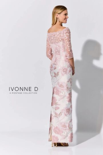 Ivonne D Exclusively for Mon Cheri ID324 Illusion Sleeve Dress