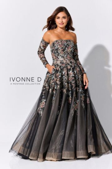Ivonne D Exclusively for Mon Cheri ID327 Strapless A-Line Dress