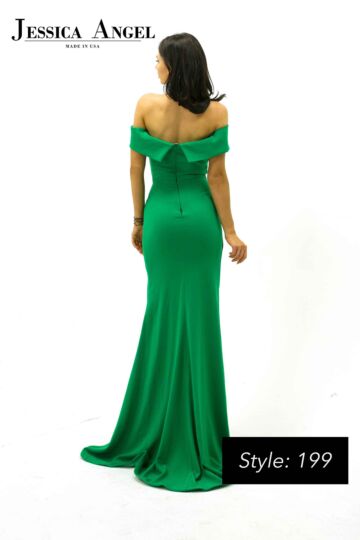 Jessica Angel 199 Faux Wrap Off The Shoulder Dress