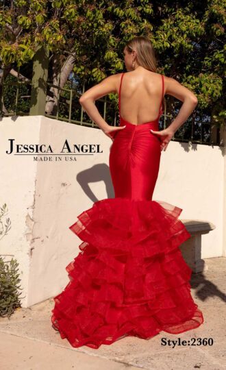 Jessica Angel 2360 Mermaid Silhouette Backless Dress