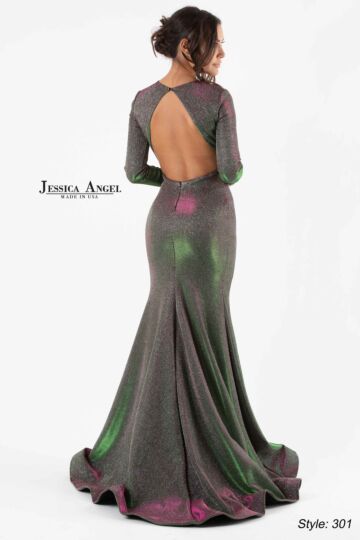 Jessica Angel 301 Cutout Back Long Sleeve Dress