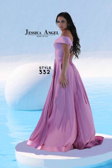 Jessica Angel 332 Off The Shoulder Lace-Up Dress