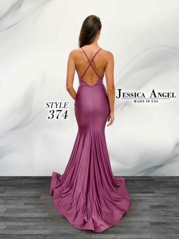 Jessica Angel 374 Criss Cross Back Ruched Dress
