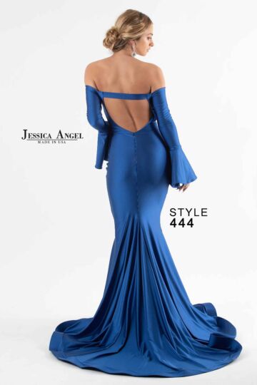 Jessica Angel 444 Cutout Back Long Sleeves Dress