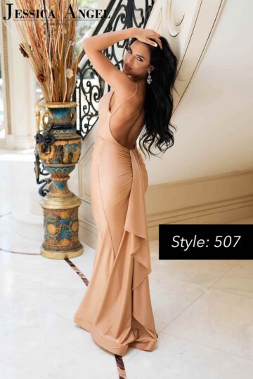 Jessica Angel 507 Ruffle Tail Backless Dress