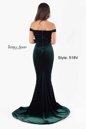 Jessica Angel 518V Off The Shoulder Velvet Dress
